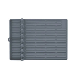 NNEDSZ Grey Silicone BBQ Grilling Mat - Heat Resistant Side Rack Protector for Grills and Baking Trays