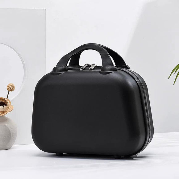 NNEDSZ Black Handheld Makeup Organizer - Compact and Portable Cosmetic Storage Case with Multiple Color Options