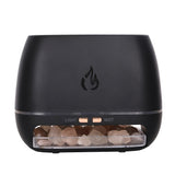 NNEDSZ Black LED Flame Aromatherapy Diffuser with Humidifier - Ambient Light Essential Oil Diffuser