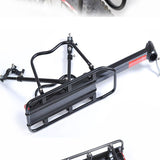 NNEDSZ Universal Adjustable Bicycle Rear Cargo Rack - Durable Aluminum Alloy Luggage Carrier