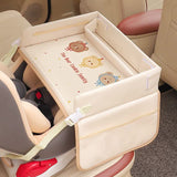 NNEDSZ Bear Children's Portable Car Seat Activity Tray - Multifunctional Travel Desk