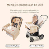 NNEDSZ Bear Children's Portable Car Seat Activity Tray - Multifunctional Travel Desk