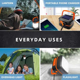 NNEDSZ Green Collapsible Solar LED Camping Lantern with USB Charging - Portable Outdoor Light