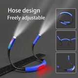 NNEDSZ White Hands-Free Adjustable LED Neck Reading Light with 3 Modes for Night Walking and Reading