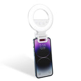 NNEDSZ Portable Selfie Ring Light with Adjustable Brightness – Clip-On Design for Smartphones