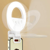 NNEDSZ Portable Selfie Ring Light with Adjustable Brightness – Clip-On Design for Smartphones