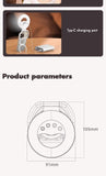 NNEDSZ Foldable Clip-On Selfie Ring Light with Stand - Adjustable Brightness for Smartphones