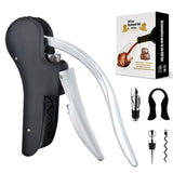 NNEDSZ Five-piece Set Ergonomic Lever-Action Corkscrew Wine Opener with Foil Cutter