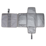 NNEDSZ Blue Portable Baby Diaper Changing Pad with Storage Pockets - Travel Essentials for Parents
