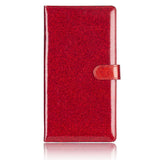 NNEDSZ Red Sparkling Document Organizer Wallet - 24x12.8cm, Lightweight and Durable