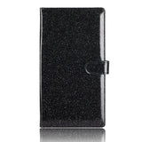 NNEDSZ Black Sparkling Document Organizer Wallet - 24x12.8cm, Lightweight and Durable