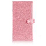 NNEDSZ Pink Sparkling Document Organizer Wallet - 24x12.8cm, Lightweight and Durable