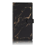 NNEDSZ Black Marble Sparkling Document Organizer Wallet - 24x12.8cm, Lightweight and Durable