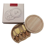 NNEDSZ Gold Premium Wooden Cheese Board Set with Knives - Perfect for Entertaining