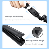 NNEDSZ Single Light 3-in-1 Bluetooth Selfie Stick with Tripod and Remote Control - Adjustable for Smartphones