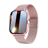 NNEDSZ Pink Smart Fitness Watch with Large Display - 24 Sport Modes, Heart Rate Monitor & More