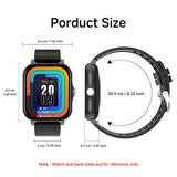 NNEDSZ Pink Smart Fitness Watch with Large Display - 24 Sport Modes, Heart Rate Monitor & More