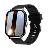 NNEDSZ Single Silicone Strap Black Smart Fitness Watch with Large Display - 24 Sport Modes, Heart Rate Monitor & More