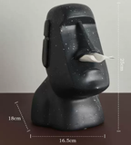 NNEDSZ Black Creative Moai Tissue Holder - Fun and Unique Decorative Dispenser
