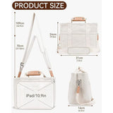 NNEDSZ Black Multi-Functional Canvas Tote Bag with Adjustable Strap - Spacious and Durable