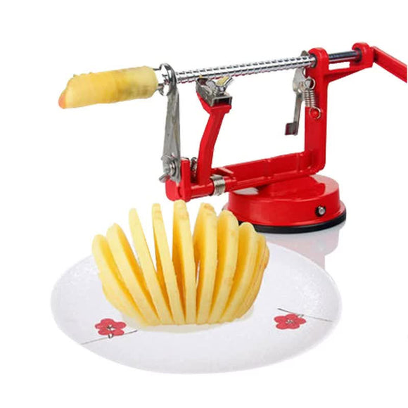 NNEDSZ 3-in-1 Apple Peeler, Corer, and Slicer with Suction Base – Effortless Fruit Prep