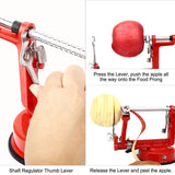 NNEDSZ 3-in-1 Apple Peeler, Corer, and Slicer with Suction Base – Effortless Fruit Prep