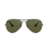NNEDSZ Black Frame Dark Green Glasses Classic Aviator Sunglasses - UV400 Protection with Metal Frame