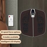 NNEDSZ Electric Foot Massager Mat with Remote Control – 32-Speed, 8 Modes, LED Display