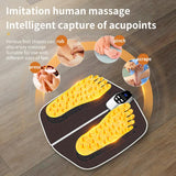 NNEDSZ Electric Foot Massager Mat with Remote Control – 32-Speed, 8 Modes, LED Display