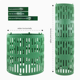 NNEDSZ Black Tree Guard Protector Roll (6 pieces/set) - Durable Plastic Garden Barrier for Plant Protection