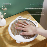 NNEDSZ White 4-in-1 Foldable Electric Mosquito Swatter - Rechargeable Bug Zapper with UV Light