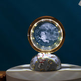 NNEDSZ Travel Through the Stars Galaxy Astronaut LED Night Light - Decorative Space-Themed Lamp with Starry Globe