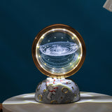 NNEDSZ Solar System Galaxy Astronaut LED Night Light - Decorative Space-Themed Lamp with Starry Globe