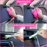 NNEDSZ 18-Piece Car Cleaning Kit – Pink Auto Detailing Set with Storage Toolbox