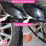 NNEDSZ 18-Piece Car Cleaning Kit – Pink Auto Detailing Set with Storage Toolbox