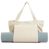 NNEDSZ Khaki Yoga Mat Tote Bag - Multi-Purpose Gym Bag with Yoga Mat Holder