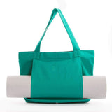 NNEDSZ Green Yoga Mat Tote Bag - Multi-Purpose Gym Bag with Yoga Mat Holder