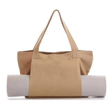 NNEDSZ Apricot Yoga Mat Tote Bag - Multi-Purpose Gym Bag with Yoga Mat Holder