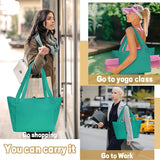 NNEDSZ Apricot Yoga Mat Tote Bag - Multi-Purpose Gym Bag with Yoga Mat Holder