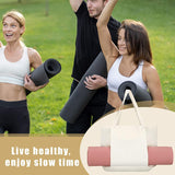 NNEDSZ Apricot Yoga Mat Tote Bag - Multi-Purpose Gym Bag with Yoga Mat Holder