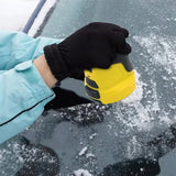 NNEDSZ Yellow Rechargeable Electric Ice Scraper - Handheld Windshield Defroster