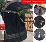 NNEDSZ XL Magnetic Car Tailgate Mosquito Net - Camping and Outdoor Bug Screen