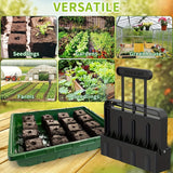 NNEDSZ 5x5 Soil Block Maker - Durable Handheld Gardening Tool for Seed Starting