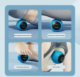 NNEDSZ Blue Rechargeable Electric Massage Ball - Vibrating Full-Body Muscle Relaxation Tool