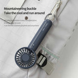 NNEDSZ Yellow Mini Handheld Rechargeable Fan - Portable USB-Powered Cooling with Keyring