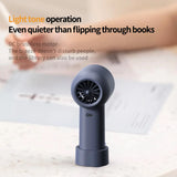 NNEDSZ Yellow Portable Mini Bladeless Fan - Rechargeable Handheld Fan with LED Display