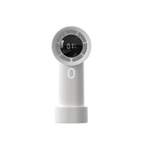 NNEDSZ White Portable Mini Bladeless Fan - Rechargeable Handheld Fan with LED Display
