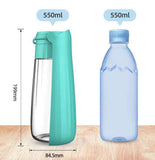NNEDSZ Pink Portable Dog Water Bottle - Leak-Proof Travel Pet Hydration Solution
