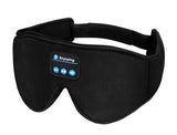 NNEDSZ Black 3D Contoured Bluetooth Sleep Eye Mask - Ultra Soft Wireless Music Mask for Travel, Meditation, and Sleep