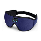 NNEDSZ Dark Blue 3D Contoured Bluetooth Sleep Eye Mask - Ultra Soft Wireless Music Mask for Travel, Meditation, and Sleep